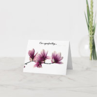 Sympathy folded card, add your personal expression