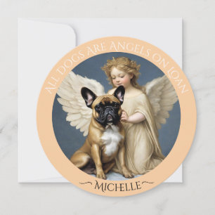 Sympathy for Loss French Bulldog Personalised  Invitation