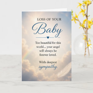 Sympathy for Loss of a Baby Card