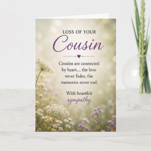 Sympathy for Loss of a Cousin Card