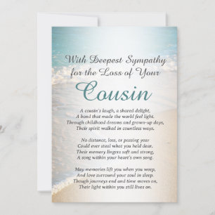 Sympathy for Loss of a Cousin Card