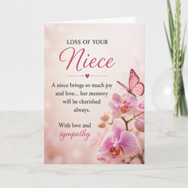 Sympathy for Loss of a Niece Card (Front)
