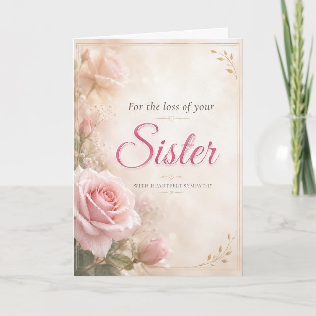 Sympathy for Loss of a Sister Card (Front)