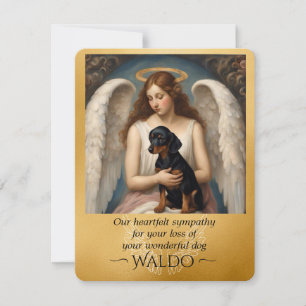 Sympathy for Loss of Beloved Dachshund Flat Card