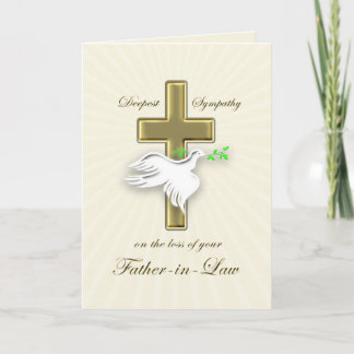 Sympathy for loss of father-in-law card