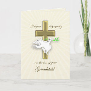 Sympathy for loss of grandchild card