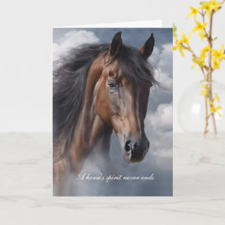Sympathy for Loss of Horse Spirit with Beautiful  Card