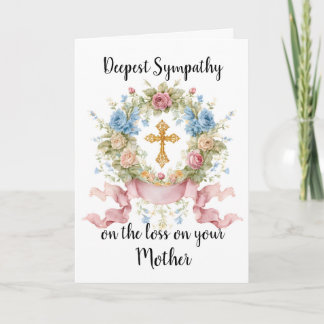 Sympathy for Loss of Mother card