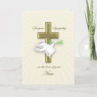 Sympathy for loss of niece card