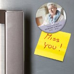 Sympathy Forever in our Hearts Photo Magnet<br><div class="desc">Design features your favourite photo,  decorative heart and customisable text template magnet.</div>