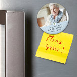 Sympathy Forever in our Hearts Photo Magnet<br><div class="desc">Design features your favourite photo,  decorative heart and customisable text template magnet.</div>