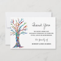 Sympathy Funeral Memorial Thank You
