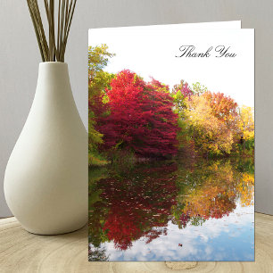 Sympathy Funeral Thank You Card -- Autumn