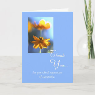 Sympathy Funeral Thank You Card -- Your Kindness