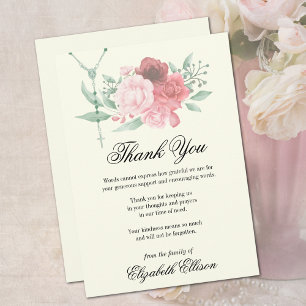 Sympathy Funeral Thank You Religious  Card