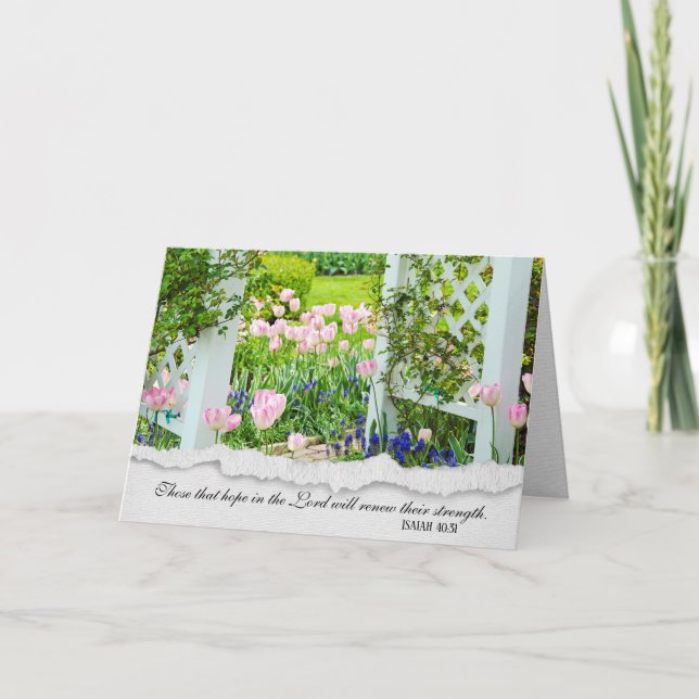 sympathy-garden with trellis card (Front)