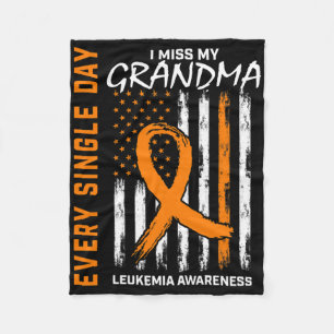 Sympathy Gifts For Loss Of Grandma Leukaemia Aware Fleece Blanket