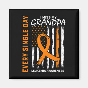 Sympathy Gifts For Loss of Grandpa Leukaemia Aware Magnet