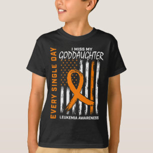 Sympathy Gifts Loss Of Goddaughter Leukaemia Aware T-Shirt