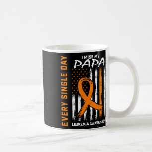 Sympathy Gifts Loss Of Papa Orange Leukaemia Aware Coffee Mug