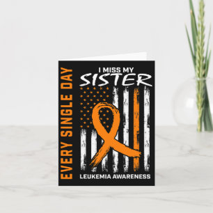Sympathy Gifts Loss Of Sister Orange Leukaemia Awa Card