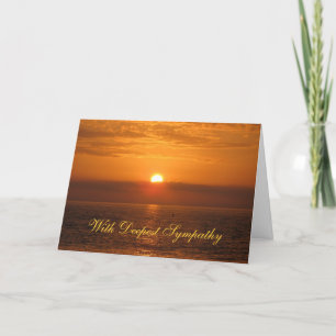 Sympathy Golden Sunset Card