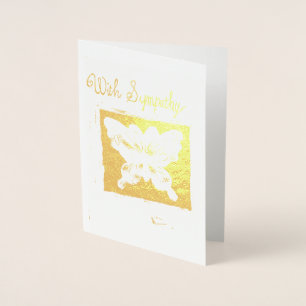 Sympathy Greeting Card, by Cahir  Foil Card