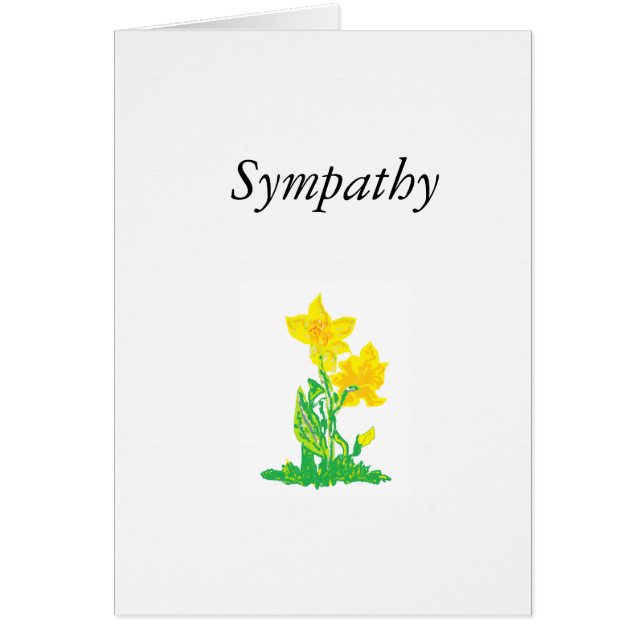 Sympathy Greeting Card Lilly's (Front)