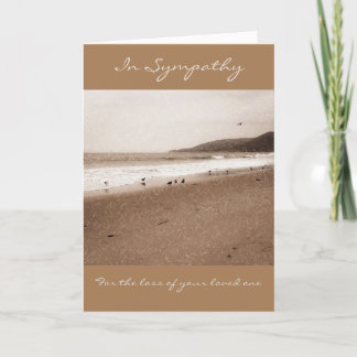Sympathy Greeting Card with Ocean Scene