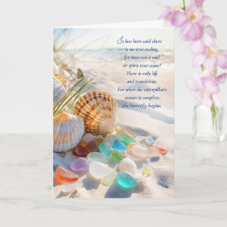 Sympathy Heartfelt Condolences with Beach Seashell Card