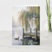 Sympathy Lake Dock with Canada Geese
