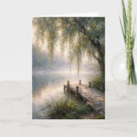 Sympathy Lake Dock with Willow Tree