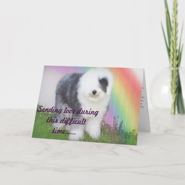 Sympathy - Loss of a pet Card (Front)