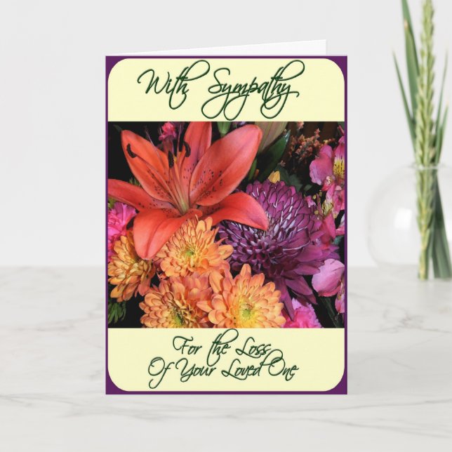 Sympathy - Loss of Loved One Card (Front)