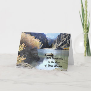 Sympathy, Loss of Mother, Beautiful Scenery Card