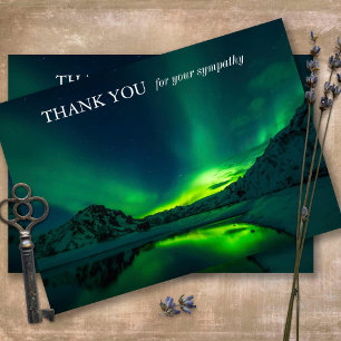 Sympathy Memorial Nature Funeral Thank You Card