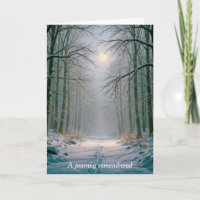 Sympathy Moonlight Footprints In a Snowy Forest