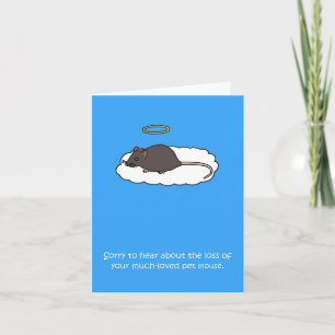 Sympathy on Loss of Brown Pet Mouse Card