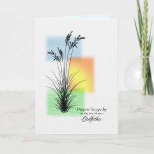 Sympathy on Loss of Godfather, Grasses Card