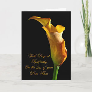 Sympathy on loss of mom card