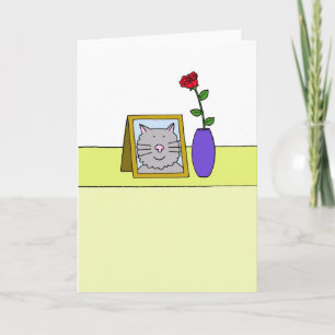 Sympathy on Loss of Pet Cat Card