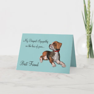 Sympathy on loss of pet-Dog/with poem Card