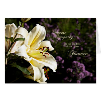 Sympathy on the death of a fiancee.