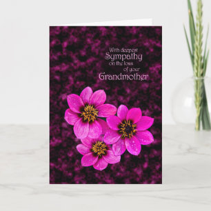 Sympathy on the loss of a grandmother card