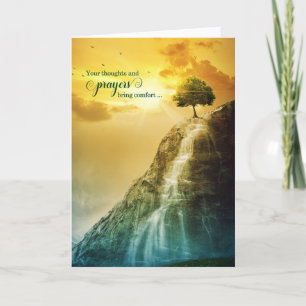 Sympathy or Condolences Waterfall Thank You Card