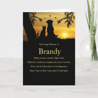 Sympathy Pet with Dog and Cat Custom Name