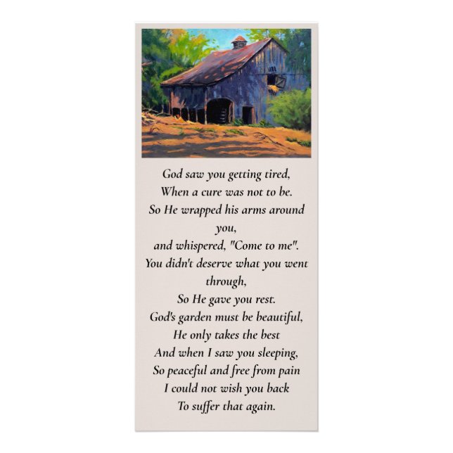 Sympathy Picture Remembrance Card (Front)