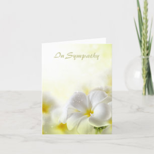 Sympathy Plumeria Thank You Card