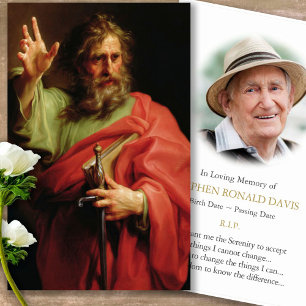 Sympathy Prayer Card St. Paul & Photo