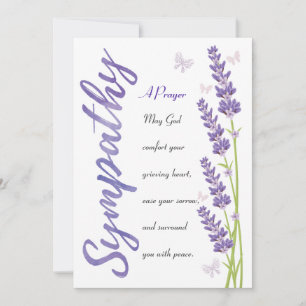 Sympathy Prayer for You Card